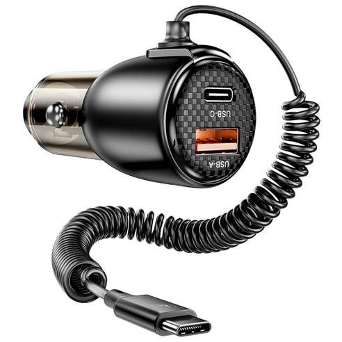 Toocki 110W PD3.0+QC3.0+Type-C 3 in 1 제2대 반투명 초고속 차량용 충전기