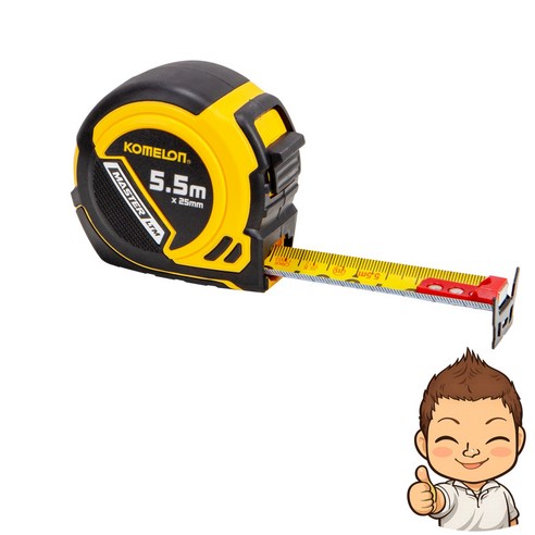 코메론 마스터 줄자 KMC-93LTM 고강성 자석줄자 5.5m x 25mm